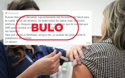 El ‘Ministerio de Salud’ no te llama para recibir la cuarta dosis de refuerzo, es un bulo